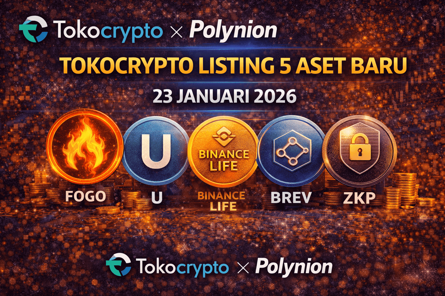 Tokocrypto Listing 5 Aset Baru 23 Januari 2026