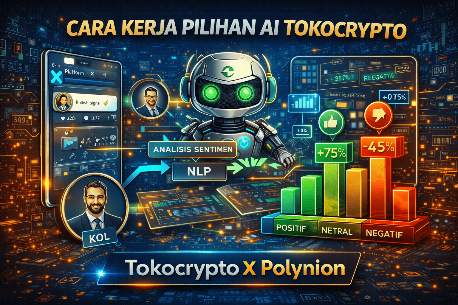 Pilihan AI Tokocrypto: Sinyal X & KOL Real-Time