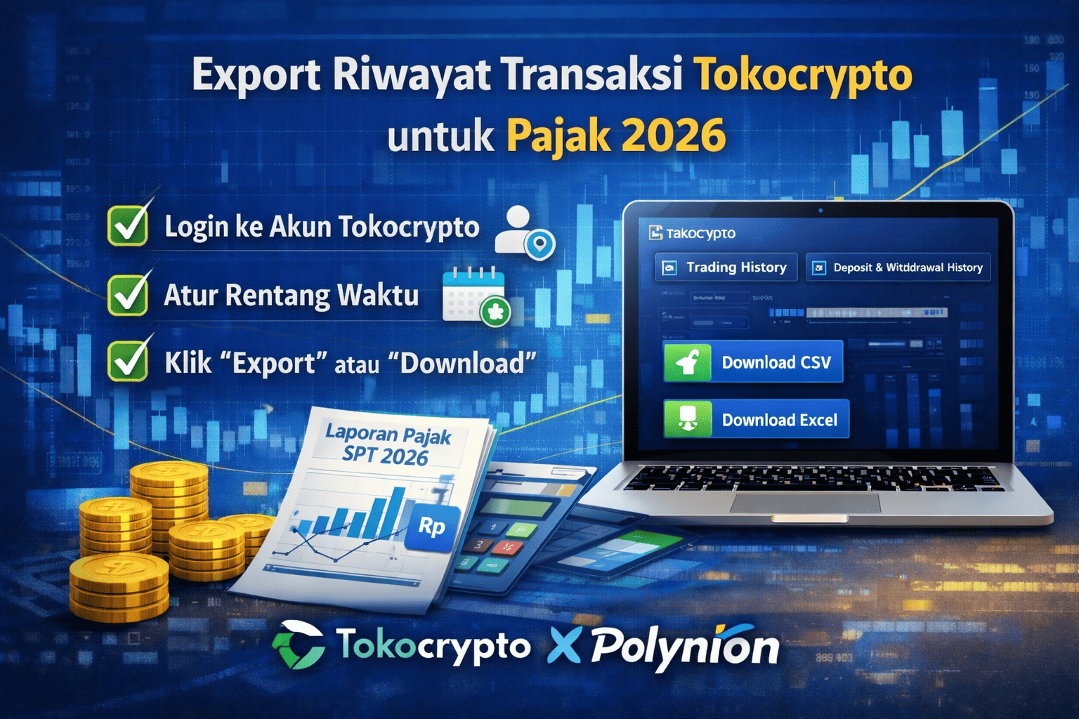 Format Laporan Tahunan Tokocrypto untuk SPT 2026